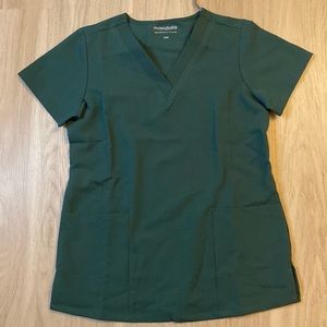 Mandala scrub top, midnight green